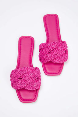 Trendyol Shoes Taba Orgu Kad?n Has?r Terlik TAKSS25TE00030 - Trendyolmilla фото 14