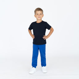 Штанишки детские васильковые