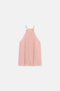 TOP HALTER PLISADO ABALORIOS / Rosa palo - Zara фото 6