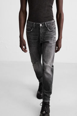 RIPPED SKINNY FIT JEANS - Zara фото 24