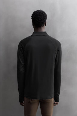 SUDADERA CUELLO CREMALLERA POLARTEC  / Negro - Zara фото 3