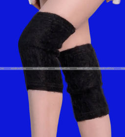 Цена за 1 шт. Наколенники для суставов (бандаж) "собачья шерсть" черные пр-во Турция