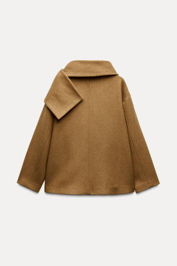 WOOL COAT WITH SCARF - Zara фото 24