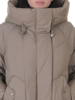 A621 BEIGE Пальто зимнее женское (200 гр. холлофайбер) - Fashion фото 4