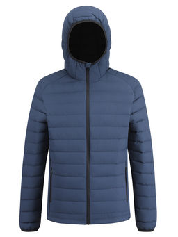 Куртка мужская стёганая с капюшоном с графеновой подкладкой синего цвета 9623_1S