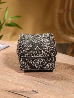 Корзинка плетёная «Бонтанг», 16×16×12 см, бамбук, тёмная