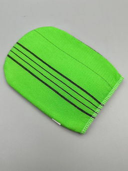 Bath Towel Мочалка-варежка для душа с пилинг-эффектом, уплотненная, зелёный