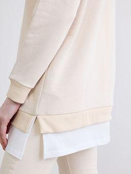 Bisiklet Yaka Kad?n Sweatshirt Tunik