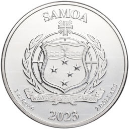 2 доллара 2023 года Самоа Форсаж