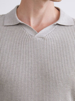 Polo Yaka Erkek Triko Kazak