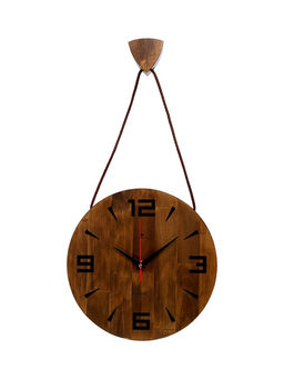 Часы настенные, интерьерные, бесшумные, d-30 см, дерево на подвесе