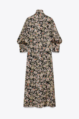 ZW COLLECTION FLORAL MIDI DRESS - Zara фото 6