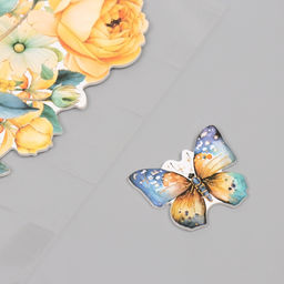 Наклейка интерьерная Жёлтый букет, пластик, 40?31 см