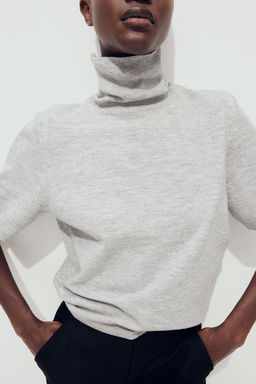 Jersey de cuello alto en punto fino - H&m фото 2