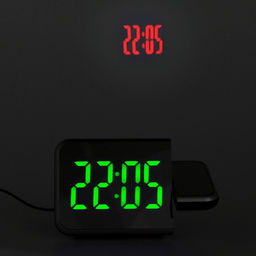 Часы электронные настольные, USB, календарь, будильник, с проекцией, зелёная индикация