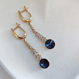 Серьги с кристаллами Swarovski