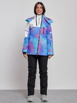 Горнолыжный костюм женский зимний фиолетового цвета 02321F - Mtforce фото 4