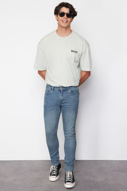 TRENDYOL MAN Siyah Skinny Fit Esnek Kumas Dar Kesim Jeans TMNAW23JE00047 - Trendyolmilla фото 44