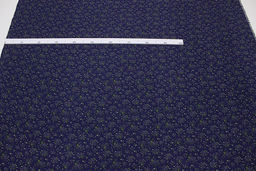 Теплый хлопок Мелкое соцветие на фиолетово-чернильном, СОРТ2, ш.1.45м, хлопок-100%, 160гр/м.кв - Купава фото 8