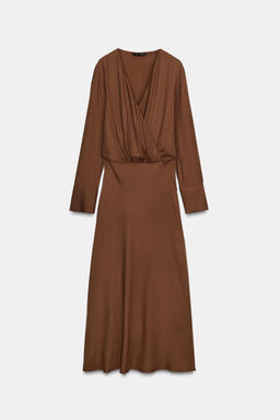 ZW COLLECTION LIMITED EDITION FLOWING WRAP DRESS - Zara фото 5