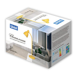 UML-B701 E27 WHITE Светильник настольный, 60W. Цоколь Е27. Механический выключатель. Белый. ТМ Uniel - Volpe фото 14