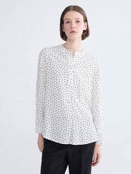 Hakim Yaka Desenli Bluz