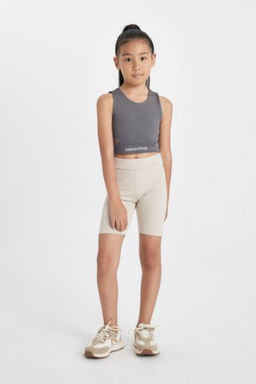 K?z Cocuk Biker Tayt