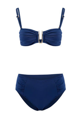 Siyah Straplez Kapl? Aksesuar Detayl? Yuksek Bel Regular Bikini Tak?m? TBESS26BT00026 - Trendyolmilla фото 13
