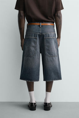 BERMUDA DENIM BAGGY FIT / Azul
