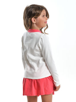 Лонгслив для девочки UD 4175 касар/коралловый - Mini maxi фото 8