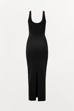 LONG BODY SHAPE DRESS WITH STRAPS - Zara фото 6