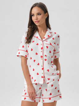 Блузка из муслина с принтом - Stilla фото 2