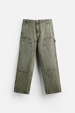 FADED CARPENTER POCKET TROUSERS - Zara фото 23