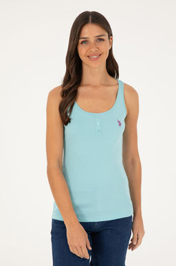 Женская мятная базовая футболка Неожиданная скидка в корзине - U.s. polo assn фото 3