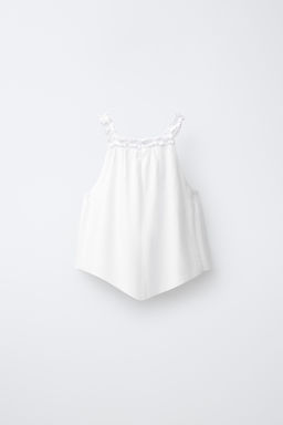 TOP HALTER CON LINO / Blanco roto - Zara фото 2