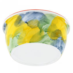 Акварель Салатник-контейнер фарфоровый 640мл, д14,8х6,9см, круглый, с деколью, отводка, пластмассовая крышка, герметичная, с клипсами, с силиконовым уплотнителем (Китай) - Домашняя мода фото 8