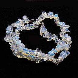 Бусы из камня Лунный камень для обретения чистой искренней любви и верности 47см