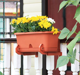 Ящик балконный 400 мм с поддоном арт.М3220 - Полимербыт фото 5