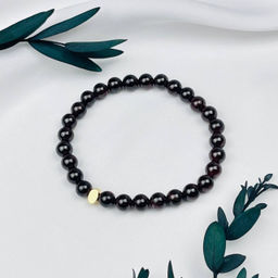 Браслет из Граната со вставкой 17 см