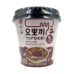 Токпокки со сладким соусом из красной фасоли (стакан) Sweet Red Bean Topokki Yopokki, Корея, 120 гРаспродажа
