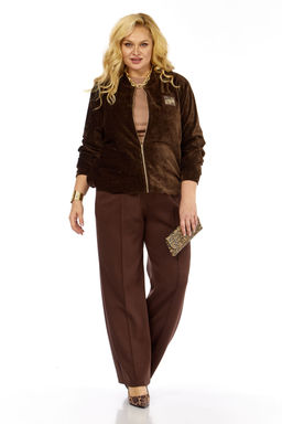 Костюм Элль стиль 2432 коричневый  фото 7