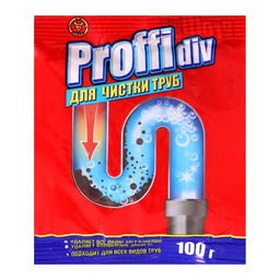 Цена за 5 шт. Средство для удаления засоров Proffidiv, гранулы,100 г