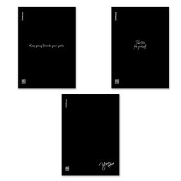 Тетрадь 48л. А4 ErichKrause "CoverProBook Words. Черная" клетка (61959) пластиковая обложка