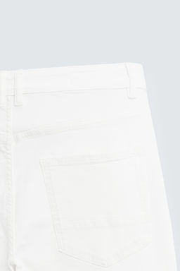 JEANS SKINNY FIT CROPPED / Blanco roto - Zara фото 10