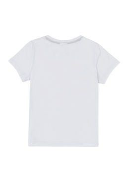 Детская белая футболка с круглым вырезом Неожиданная скидка в корзине - U.s. polo assn фото 2