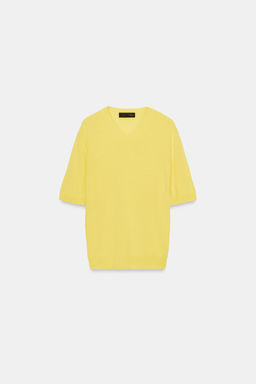 100% WOOL SHORT SLEEVE JUMPER - Zara фото 12