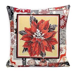 Рождественская звезда - гобеленовая наволочка 32х32 см - Гобеленглавснаб фото 2