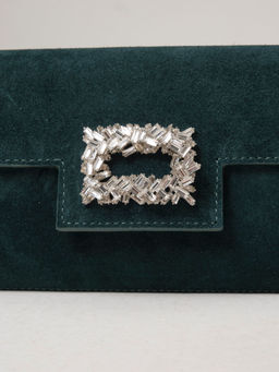 Замшевый клатч Deboro 31016 форест