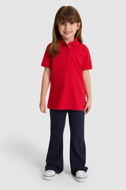 K_z _ocuk Polo Yaka K_rm_z_ Basic Ti__rt