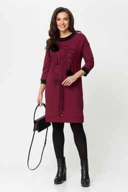 Платье Michel Chic 2153 бордовый